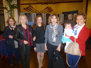 Gabriella Amico,danielae Fausta Russo, Emma Cottini,Linda  zangara  con nipotino in braccio