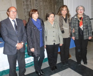 La  delegazione di Caltagirone con Franco Rapisarda,Colomba Cicirata, Giusi Di Certo,la capo delegazionedi catnia Antonella Mandala',la capo delegazione di Caltagirone Aline  Lo Giudice