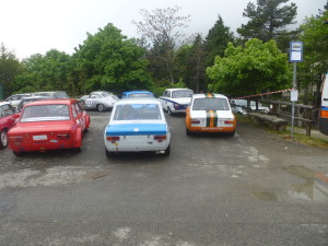 Fiat 128 gr 2  al parco chiuso dopo l'arrivo