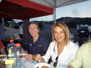 PIERO LOTTINI E  GINA  COLOTTO( pilotessa di  una formula abarth)