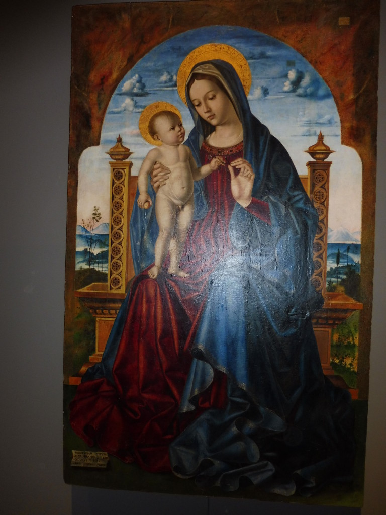 LA MADONNA IN TRONO COL BAMBINO DAL MUSEO CIVICO DI CASTELLO URSINO