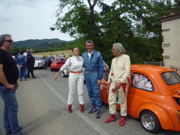 CHIARA POLLEDRO, , RICCARDO DE FRASSINI E UCCIO LEONARDI PRIMA DELLA PARTENZA DELLE PROVE