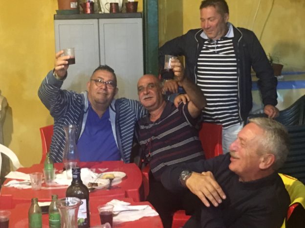 serata in allegria con Franco Corallo e Matteo Capuanae Nello Fisichella, , meno allegri la Domenica...i 